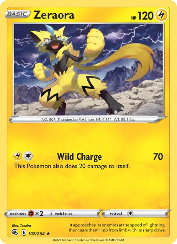 Zeraora 102/264 from Fusion Strike