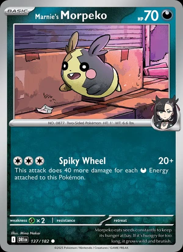 Marnie's Morpeko 137/182 from Destined Rivals
