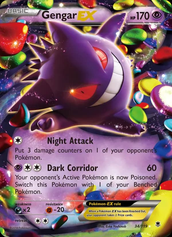 Gengar EX 34/119 from Phantom Forces