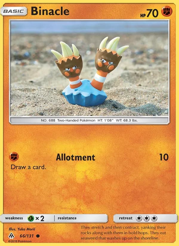 Binacle 66/131 from Forbidden Light