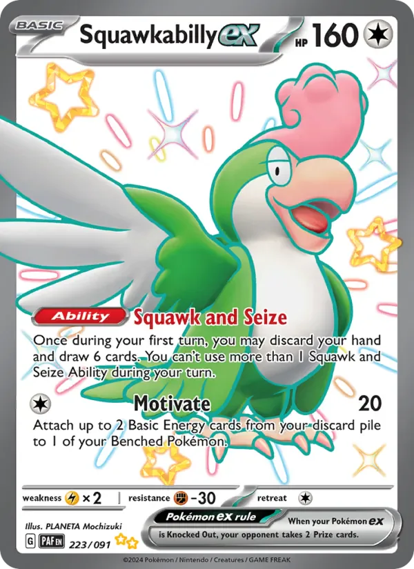 Squawkabilly ex 223/91 from Paldean Fates