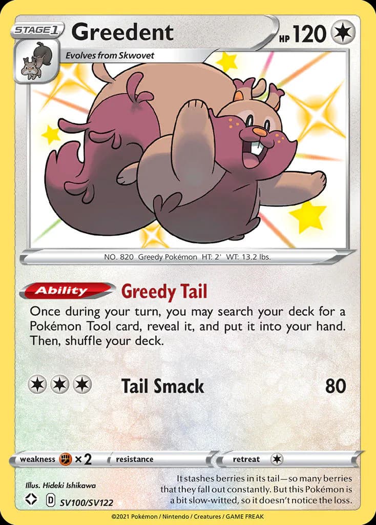 Greedent SV100/SV122 from Shining Fates