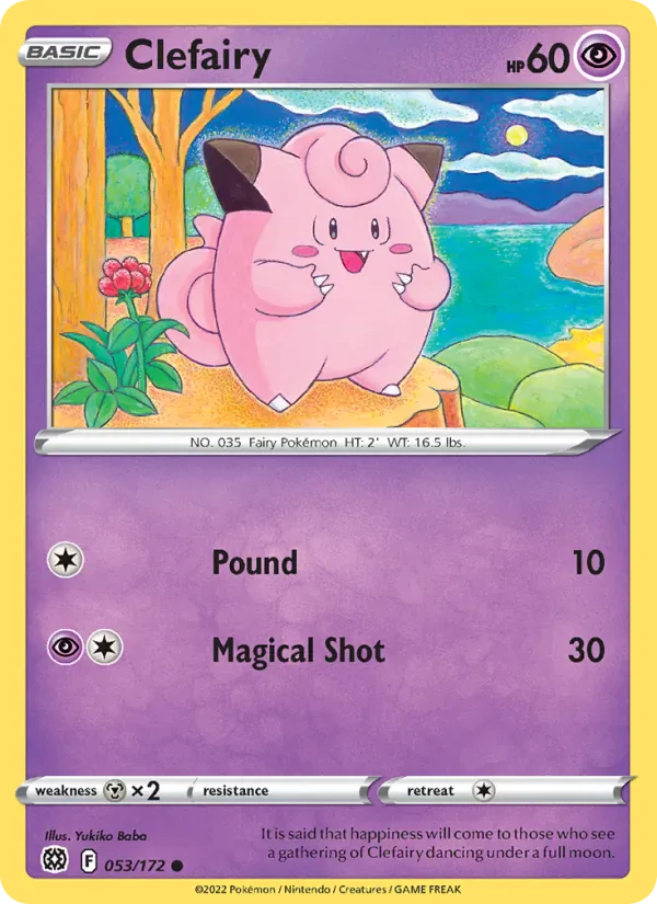 Clefairy 053/172 from Brilliant Stars