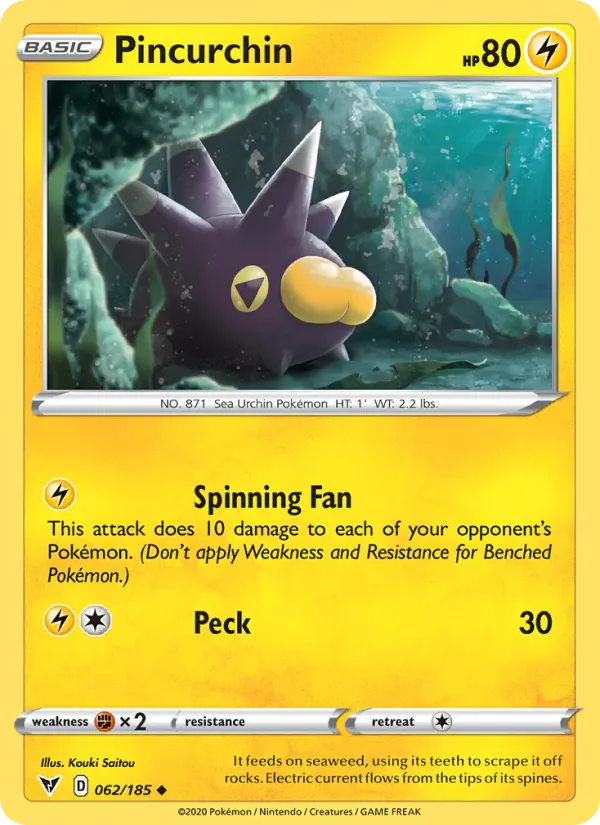 Pincurchin 62/185 from Vivid Voltage