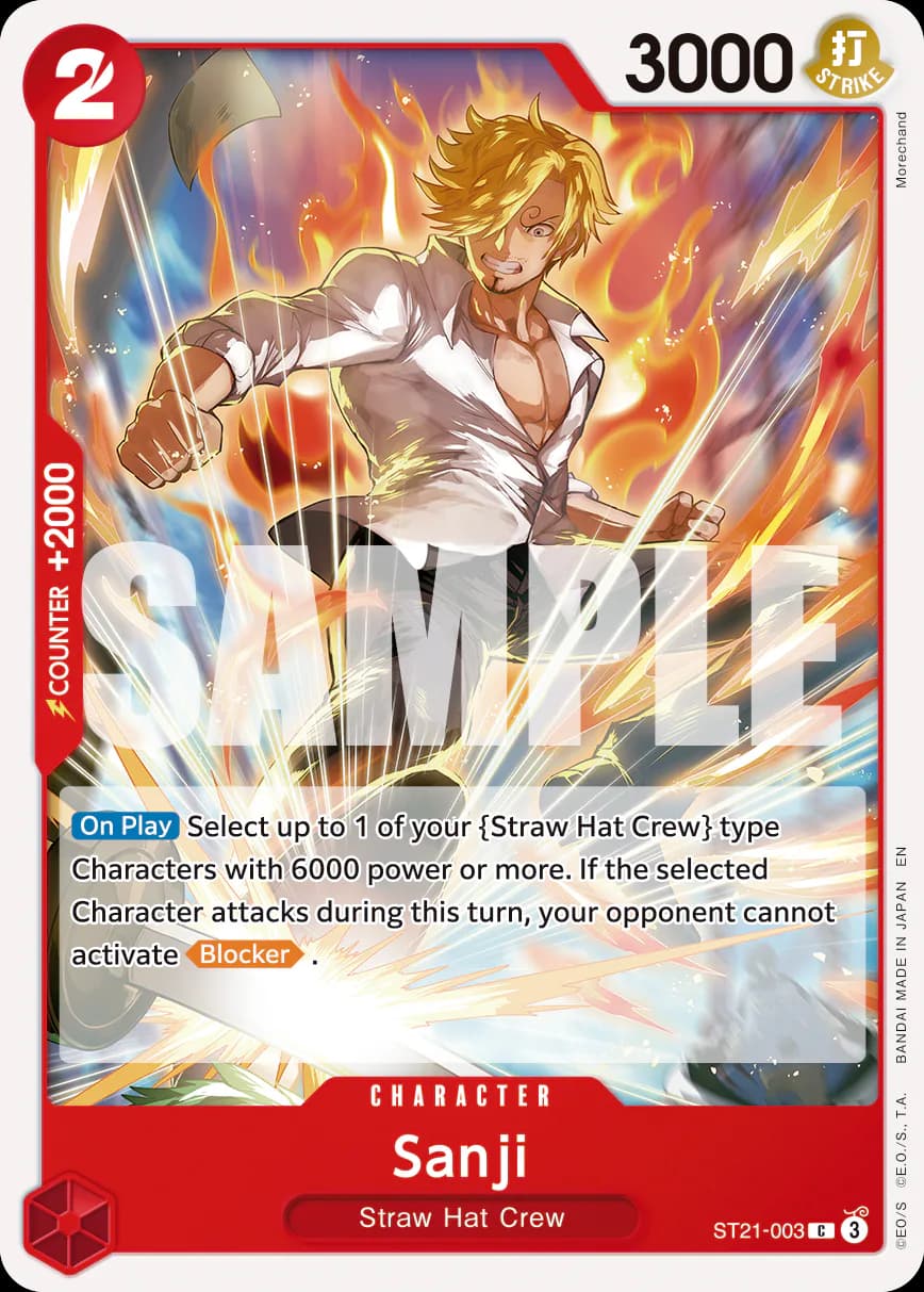 Sanji ST21-003 Official alternate printing r1