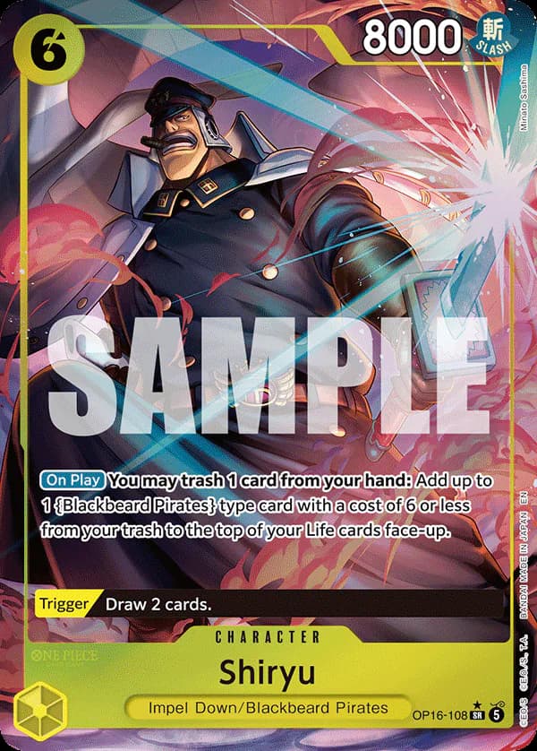 Shiryu OP16-108 Official alternate printing 1