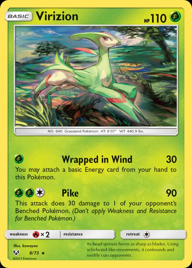 Virizion 8/73 from Shining Legends