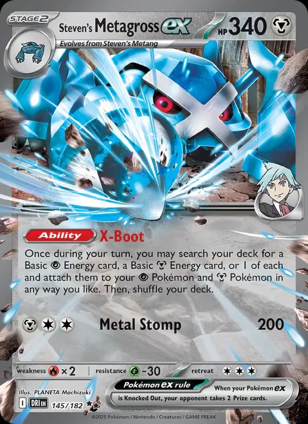 Steven's Metagross ex 145/182 from Destined Rivals