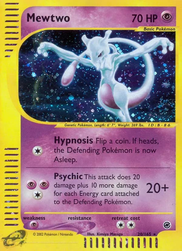 Mewtwo 20/165 from Expedition Base Set