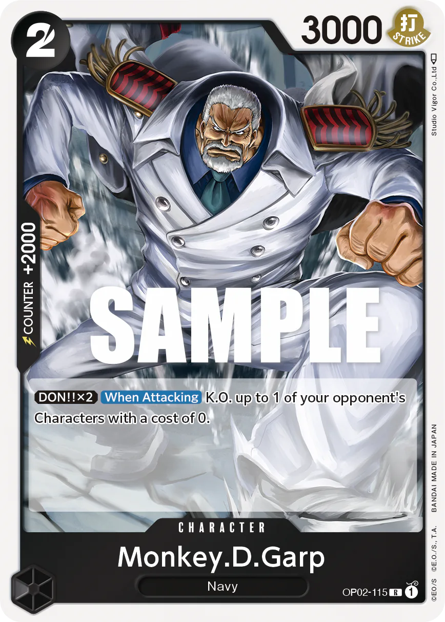 Monkey.D.Garp OP02-115 Standard printing