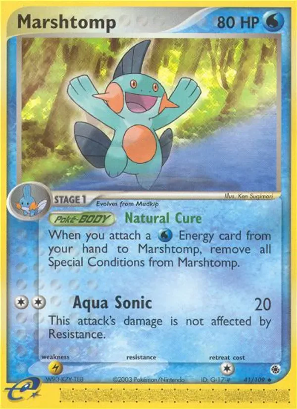 Marshtomp 41/109 from EX Ruby & Sapphire