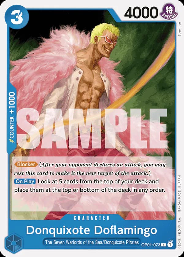 Donquixote Doflamingo OP01-073 Official alternate printing r1
