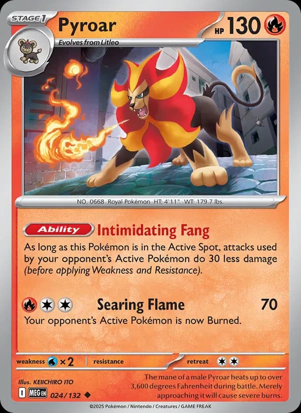 Pyroar 024/132 from Mega Evolution