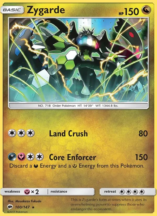 Zygarde 100/147 from Burning Shadows