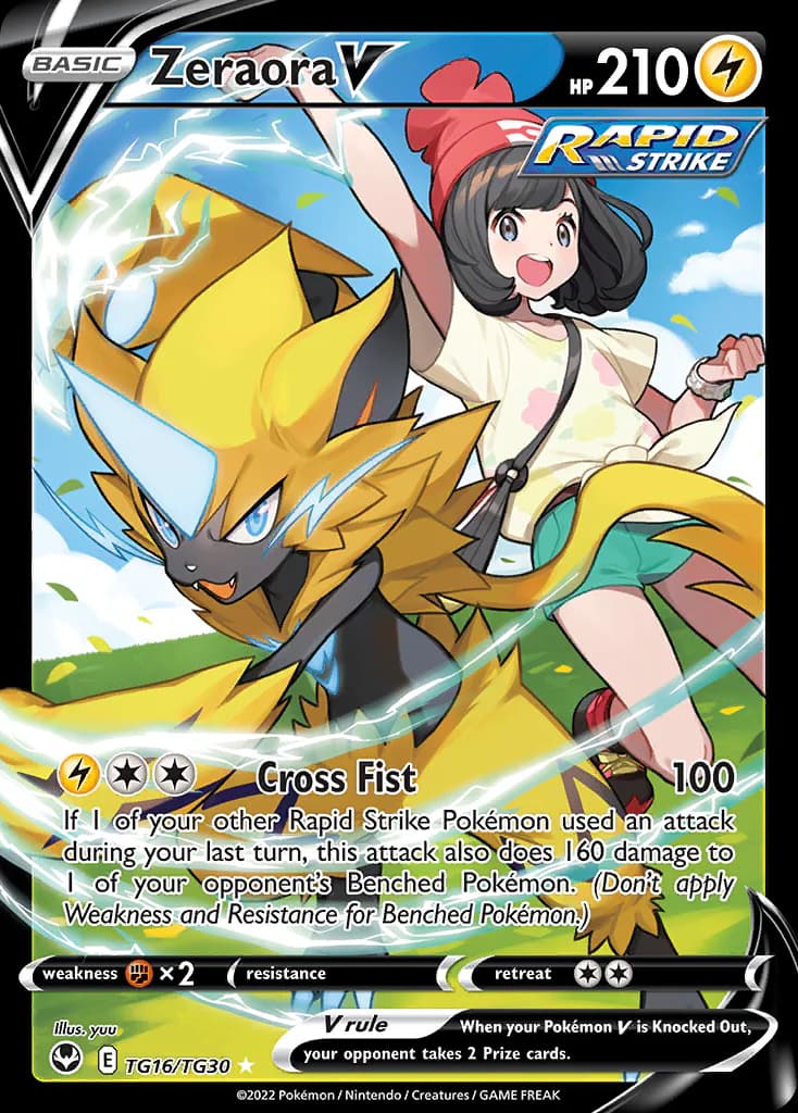 Zeraora V TG16/TG30 from Silver Tempest