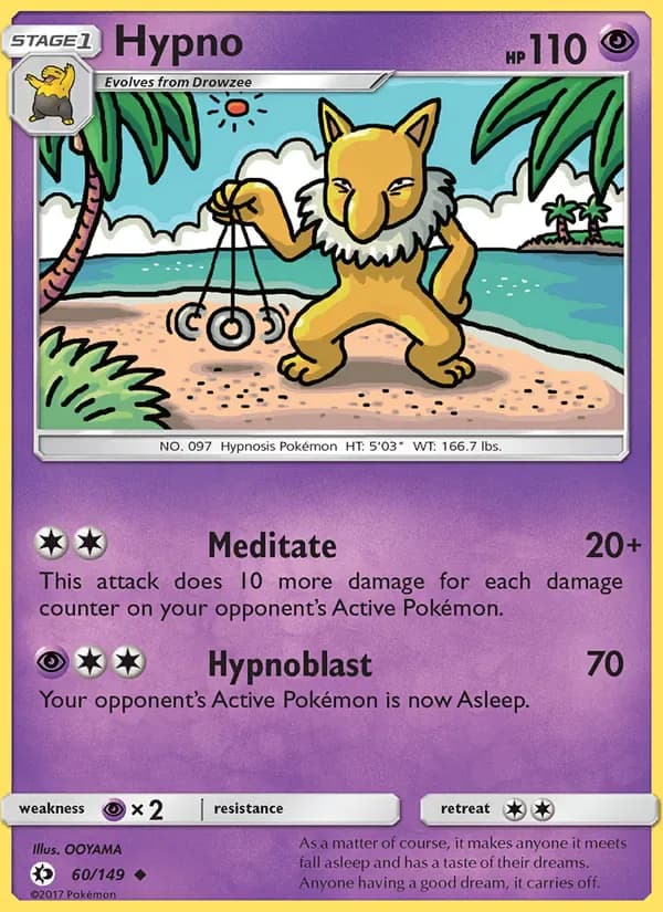 Hypno 60/149 from Sun & Moon Base Set