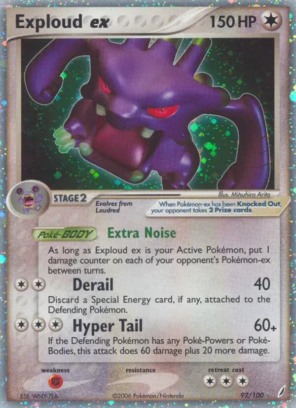 Exploud ex 92/100 from EX Crystal Guardians