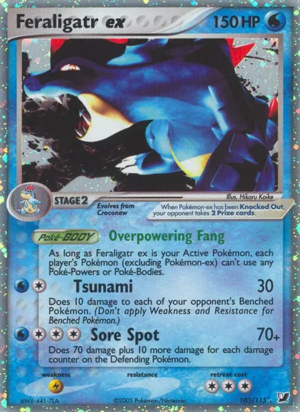 Feraligatr ex 103/115 from EX Unseen Forces