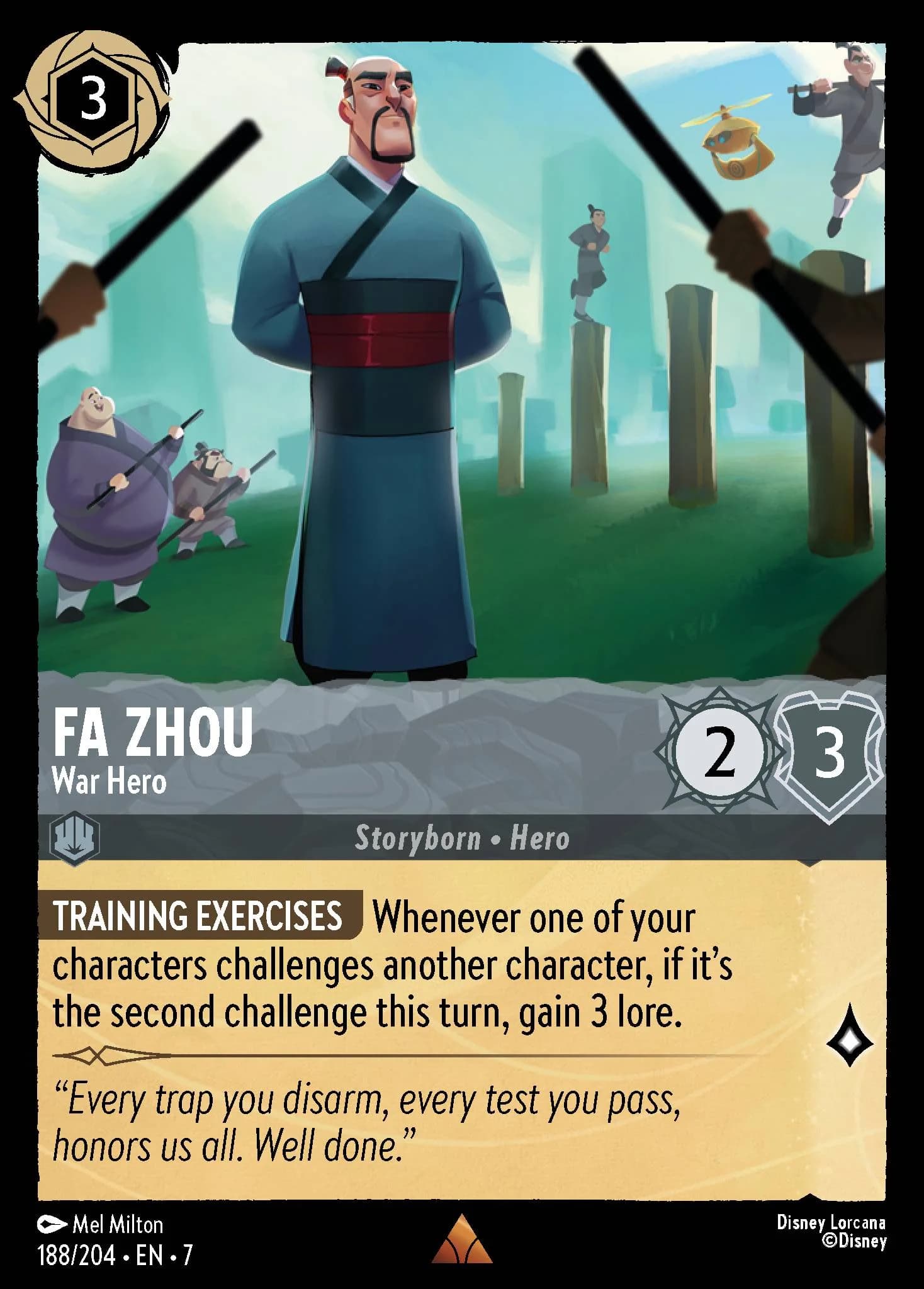 Fa Zhou - War Hero 188/204 from Archazia's Island