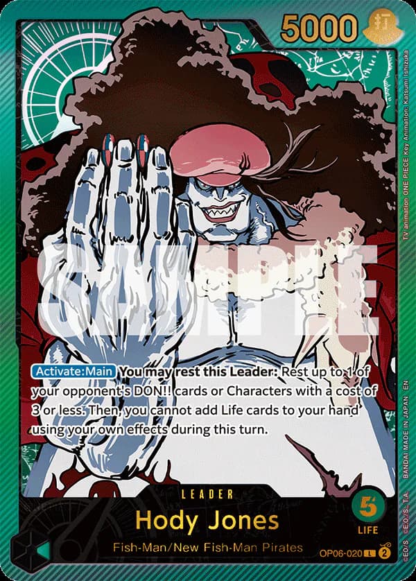 Hody Jones OP06-020 Official alternate printing 2