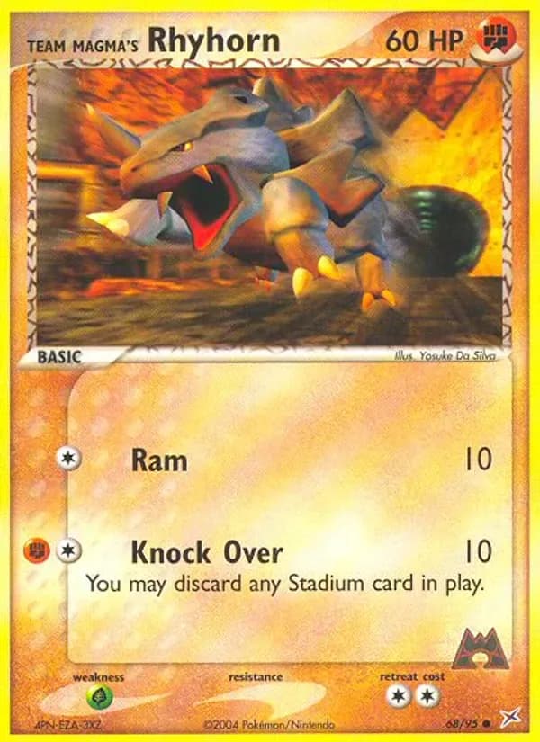 Team Magma's Rhyhorn 68/95 from EX Team Magma vs Team Aqua