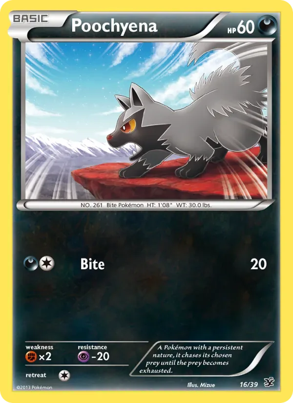 Poochyena 16/39 from Kalos Starter Set