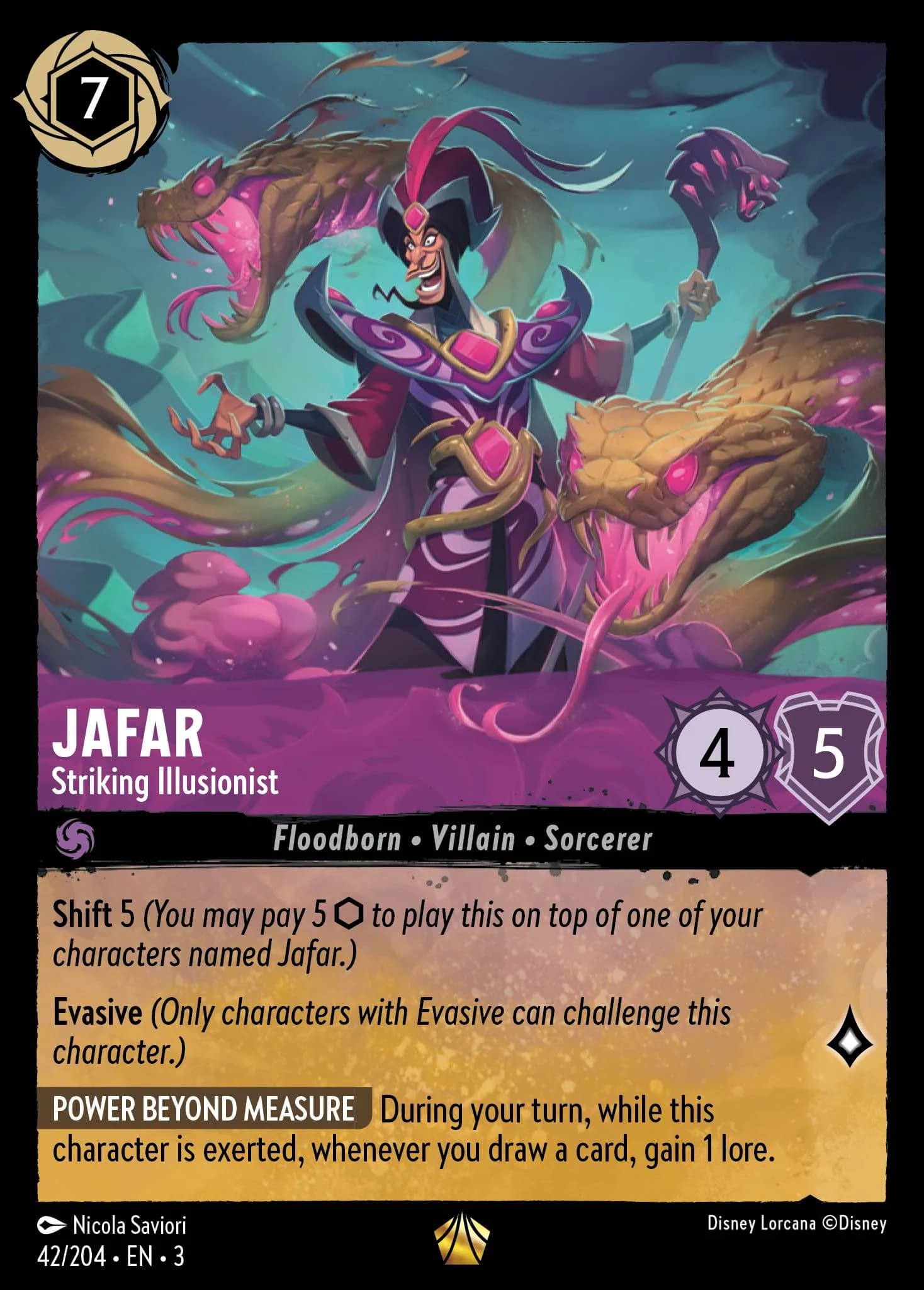 Jafar - Striking Illusionist 42/204 from Into the Inklands