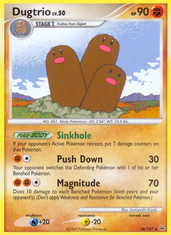 Dugtrio 24/127 from Platinum