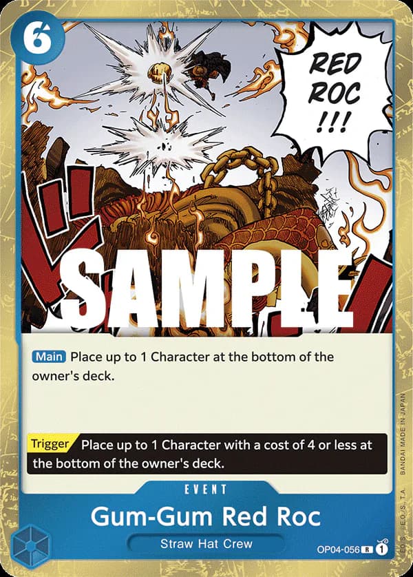 Gum-Gum Red Roc OP04-056 Standard printing