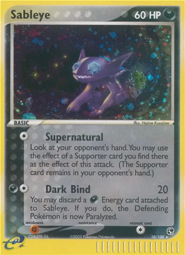 Sableye 10/100 from EX Sandstorm