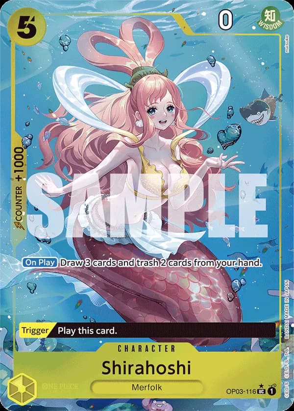 Shirahoshi OP03-116 Official alternate printing 6