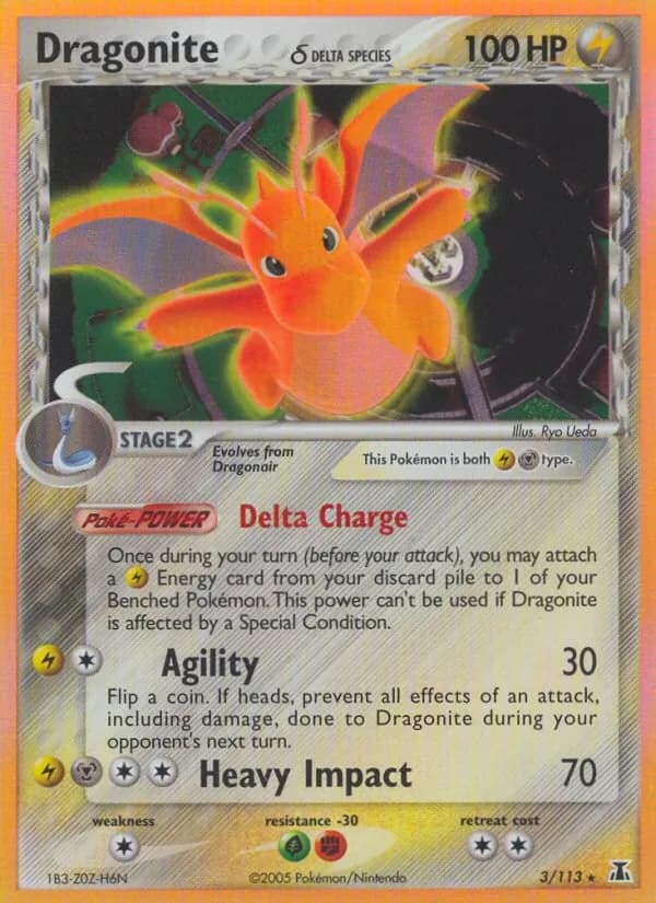 Dragonite δ 3/113 from EX Delta Species