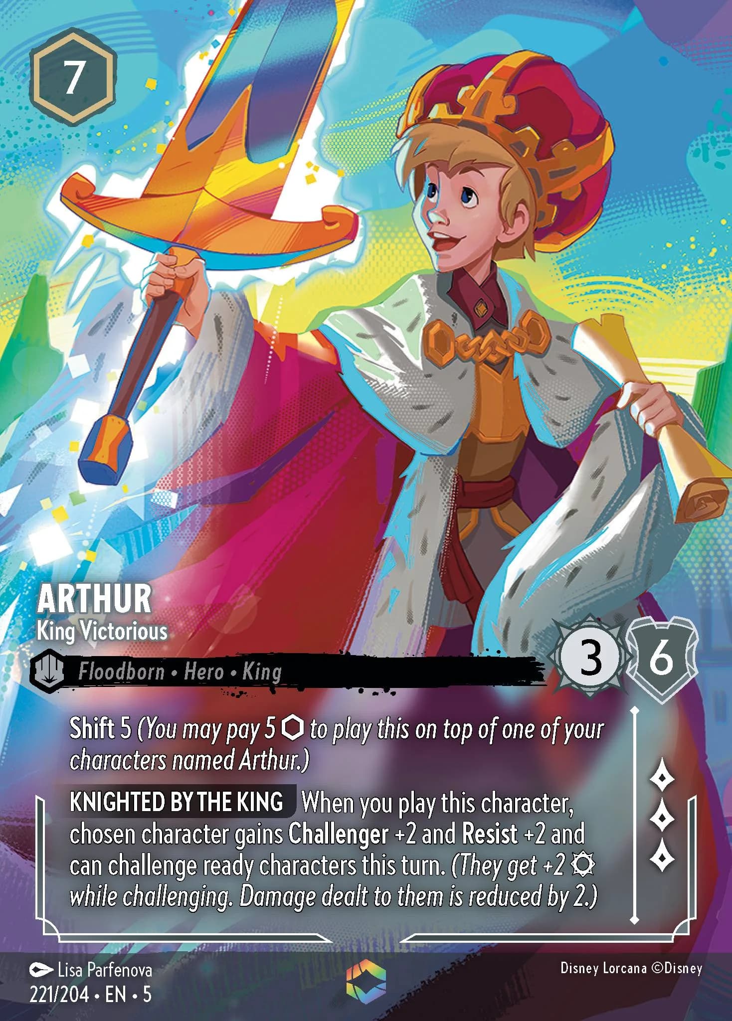 Arthur - King Victorious 221/204 from Shimmering Skies