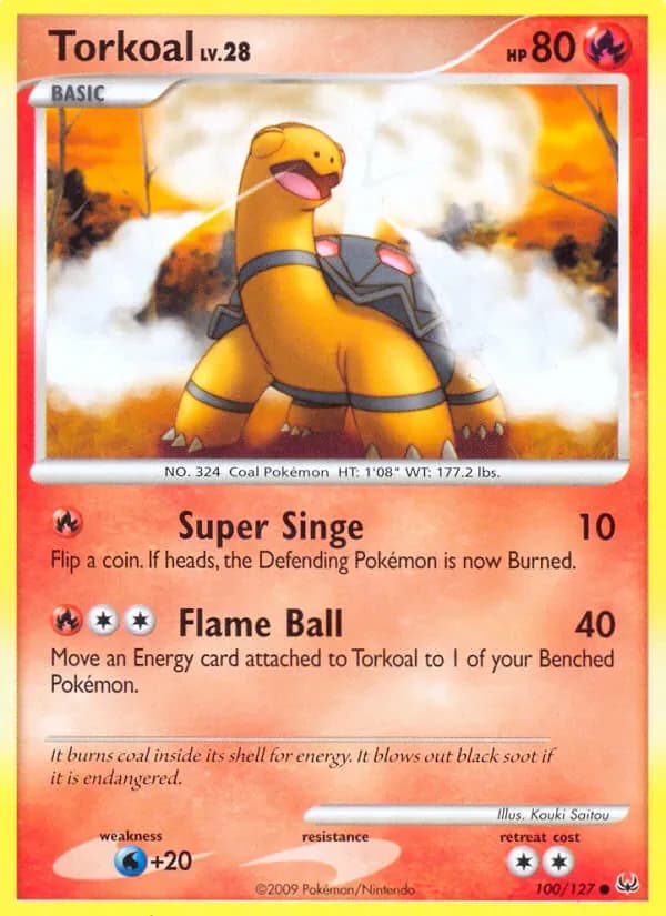 Torkoal 100/127 from Platinum