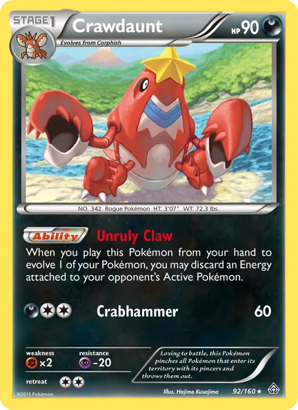 Crawdaunt 92/160 from Primal Clash