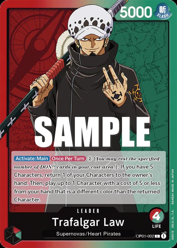 Trafalgar Law OP01-002 Standard printing