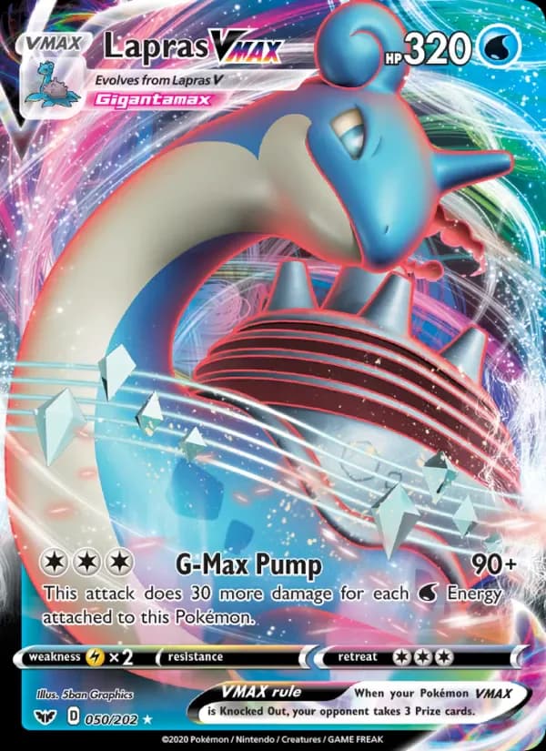 Lapras VMAX 50/202 from Sword & Shield