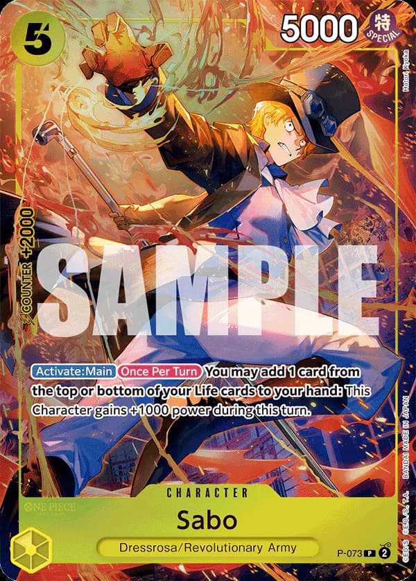 Sabo P-073 Official alternate printing 1