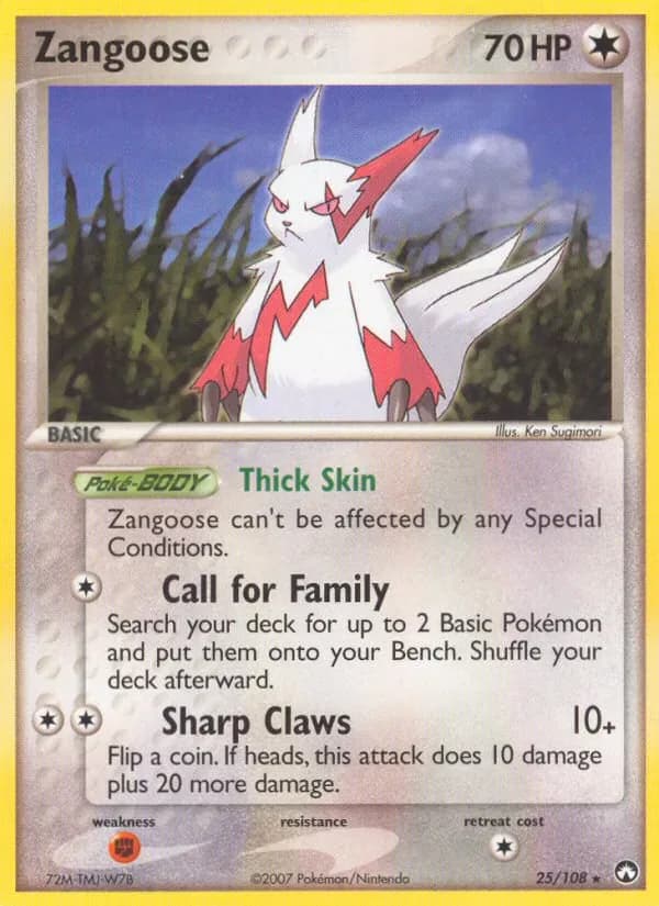 Zangoose 25/108 from EX Power Keepers
