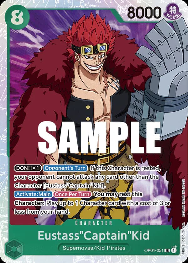 Eustass"Captain"Kid OP01-051 Standard printing
