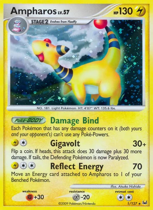 Ampharos 1/127 from Platinum
