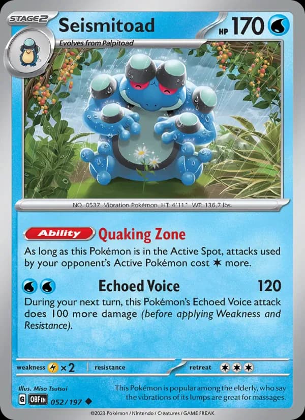 Seismitoad 052/197 from Obsidian Flames