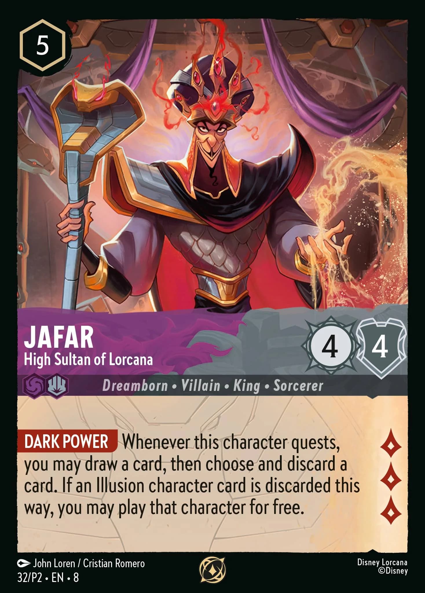 Jafar - High Sultan of Lorcana 32/P2 from Reign of Jafar