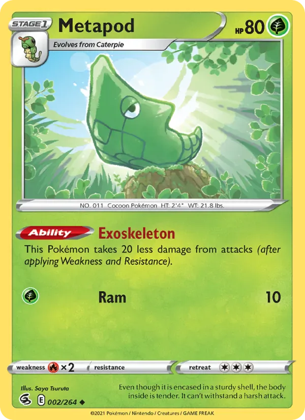 Metapod 2/264 from Fusion Strike