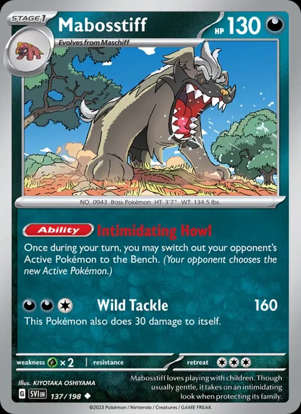 Mabosstiff 137/198 from Scarlet & Violet Base Set