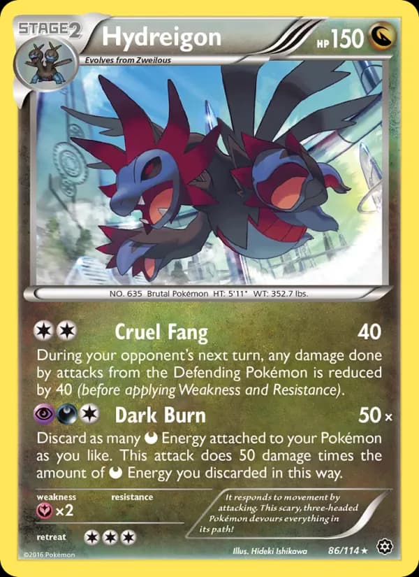 Hydreigon 86/114 from Steam Siege