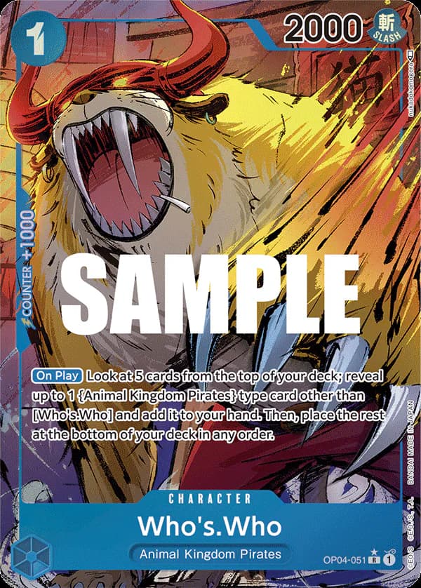 Who's.Who OP04-051 Official alternate printing 1
