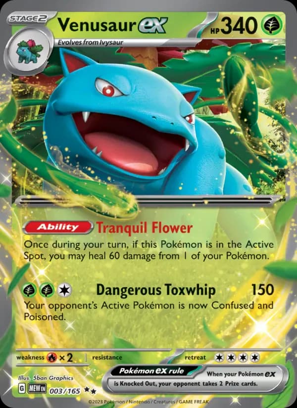 Venusaur ex 003/165 from Pokemon 151