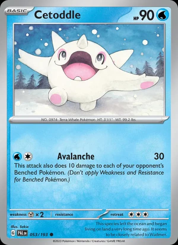 Cetoddle 053/193 from Paldea Evolved