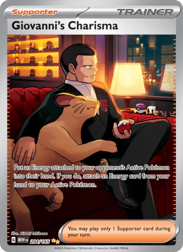 Giovanni's Charisma 204/165 from Pokemon 151